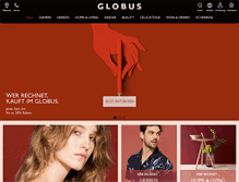 Tablet Screenshot of globus.ch